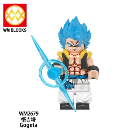 SSJ Blue Gogeta World Minifigures WM2679 Minifigures-Minifigtoys.com