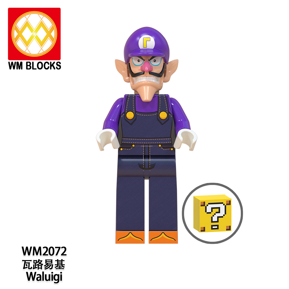 Waluigi minifigures WM2072 Mario Bros figure