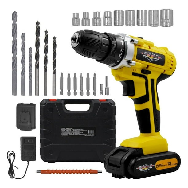 Taladro Desatornillador Inalambrico 1360rpm 25 pz Gutstark Taladro inalambrico 25 pza