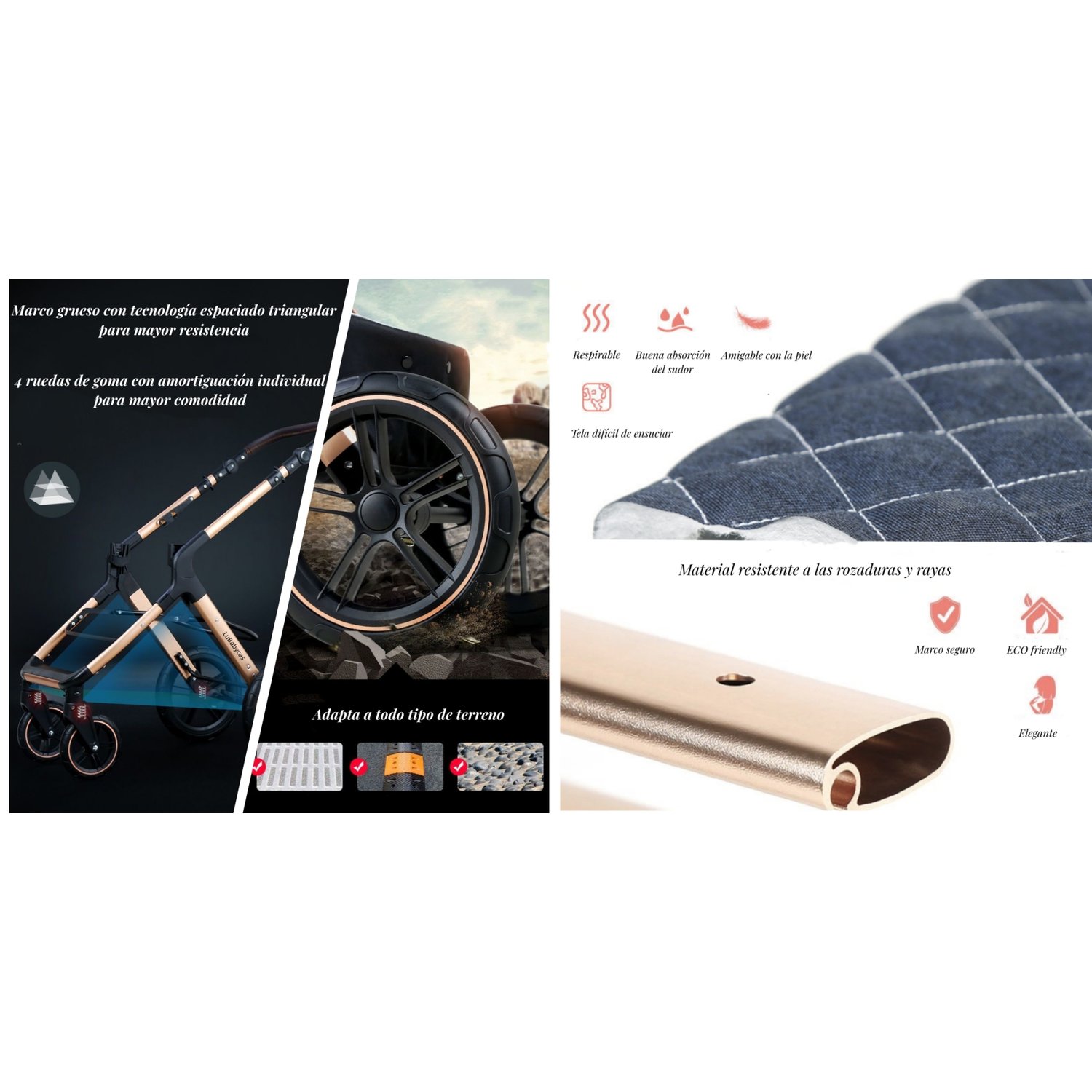 Coche Cuna Con Silla Nido Y Accesorios Lubabycas