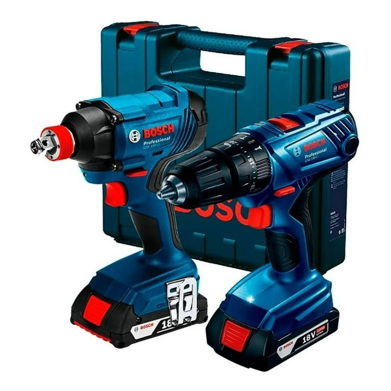 Taladro + Atornillador Inalám Gsb 180-li + Gdx 180 Li Bosch BOSCH 06019G52G2-destornillador
