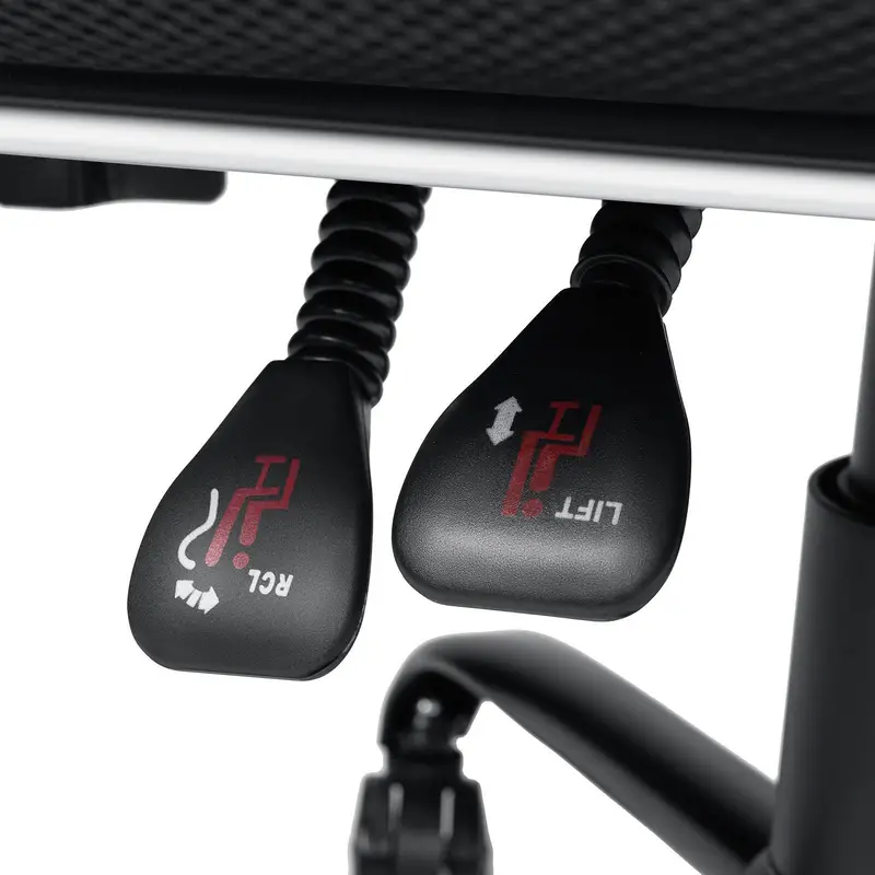 Silla de y con soporte lumbar de masaje, silla de reclinable de 450 con reposapiés, silla ergonómica resistencia con reposabrazos acolchados ajustables, silla de cuero para pesadas, regalo de Navidad. detalles 5