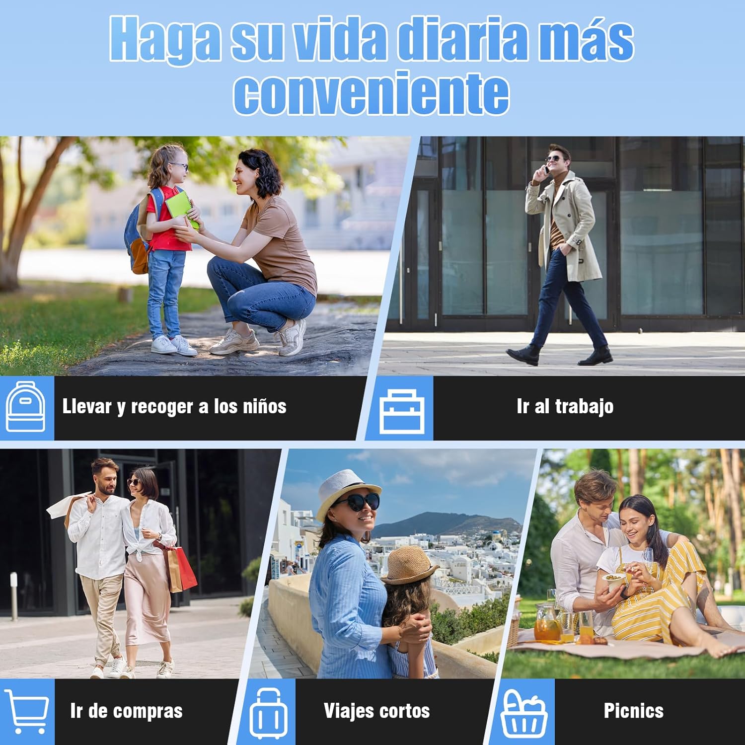 HONEYWHALE U3 PRO Bicicleta Electrica para Adultos, Moto Electrica con Alarma, Potencia Motor 650W-Max, Velocidad 31KM/H-Max, Autonomia 60KM, Bateria 20AH de Gran Capacidad