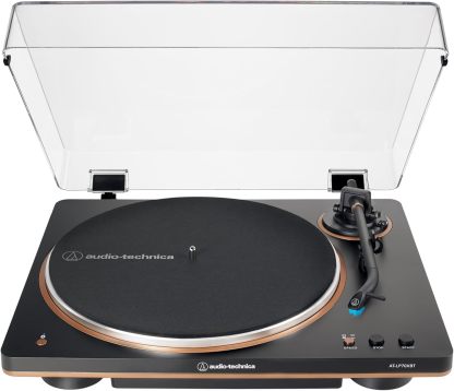 Audio-Technica AT-LP70XBT - Tocadiscos inalámbricos (Negro/Bronce)