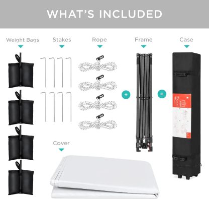 Best Choice Products - Toldo de armado fácil de 1 persona con un botón, tienda portátil e instantánea, funda, 3 x 3 metros, 4 bolsas de peso, color azul