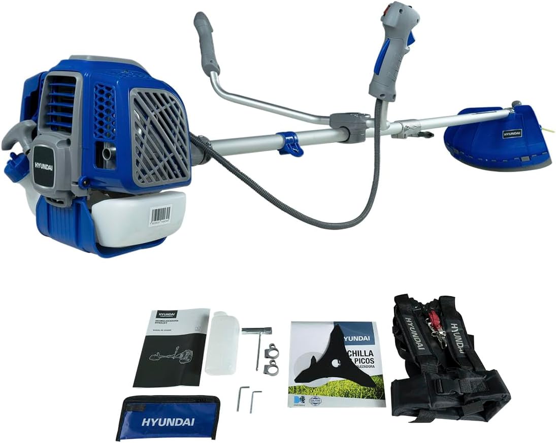 RAIKER Desmalezadora Hyundai 52cc C/Cabezal Y Cuchilla - HYH52XT