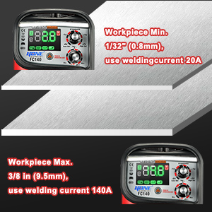 UN140 Flux Core MIG Soldador A+-1