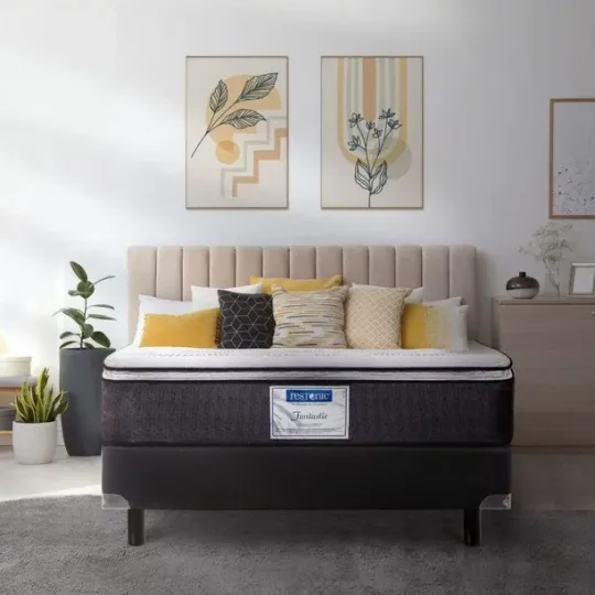 Colchon Restonic Matrimonial Fantastic + 2 Almohadas SC