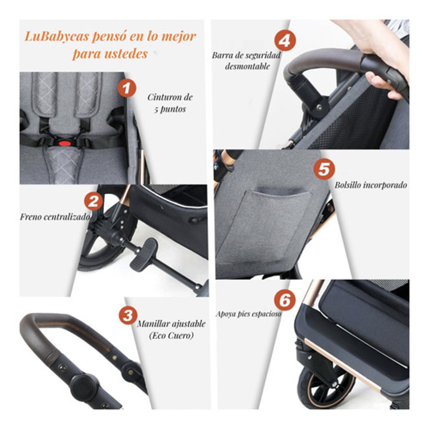 Coche Cuna Con Silla Nido Y Accesorios Lubabycas