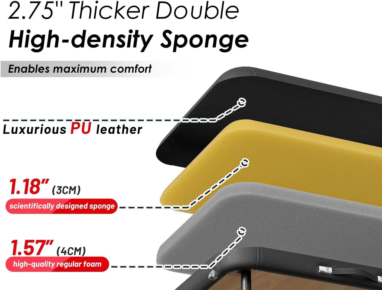 CLORIS - Mesa de masaje profesional de 84 pulgadas, portátil, 2 plegables, ligera, para spa, cama de tatuaje, altura ajustable con bolsa de transporte y pierna de aluminio que soporta hasta 1000