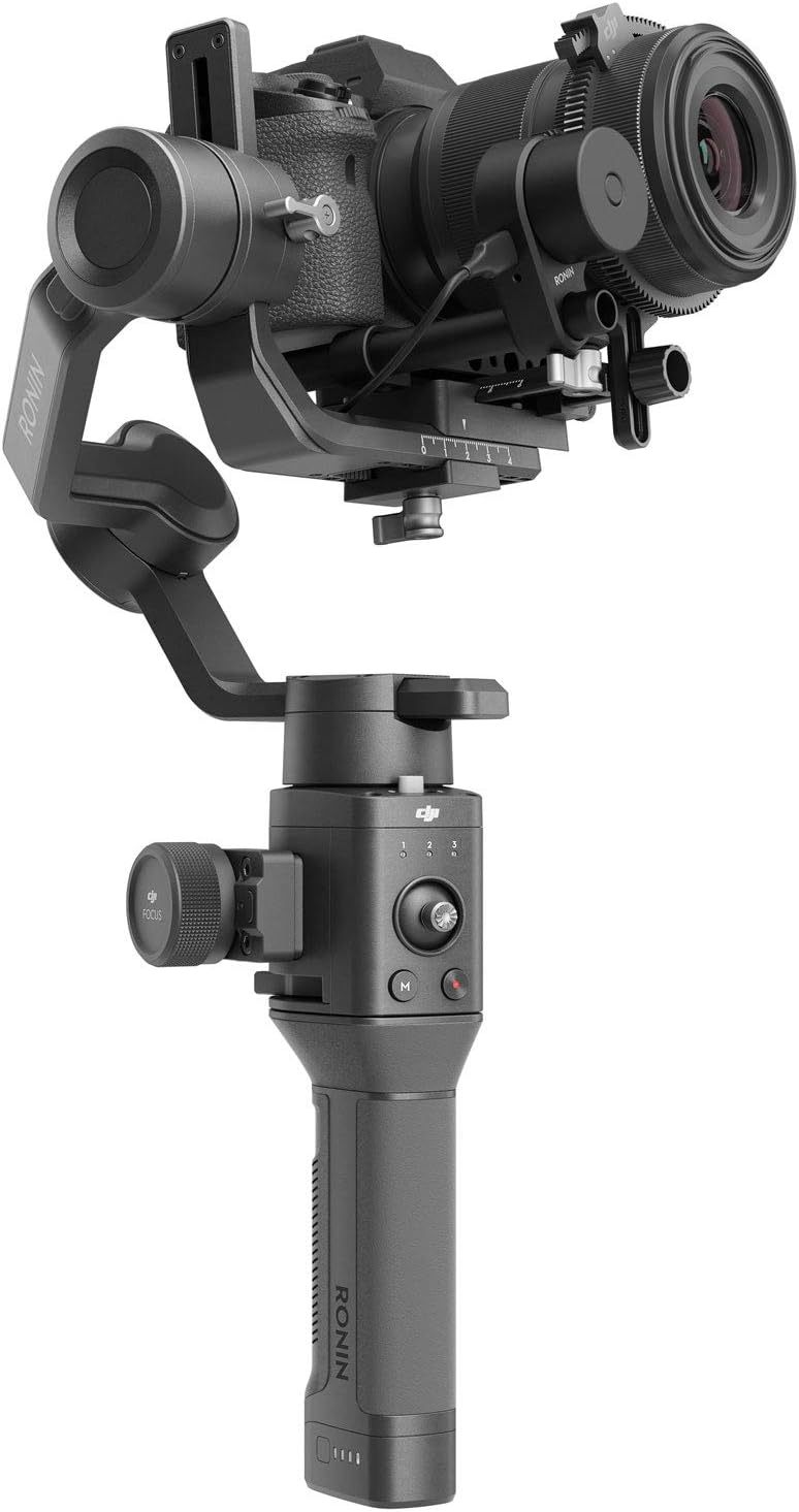 Dji Ronin-SC - Estabilizador de cámara, cardán de Mano de 3 Ejes para cámaras DSLR y sin Espejo, Carga útil de hasta 4.5 Libras, diseño Ligero, filmación cinemática, Color Negro