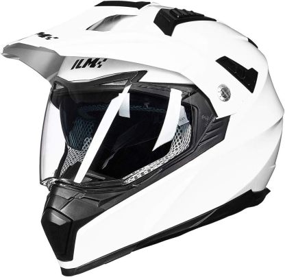 ILM - Casco deportivo doble para motocicleta, visor para el sol, casco para todoterreno, motocross, certificado por el DOT.