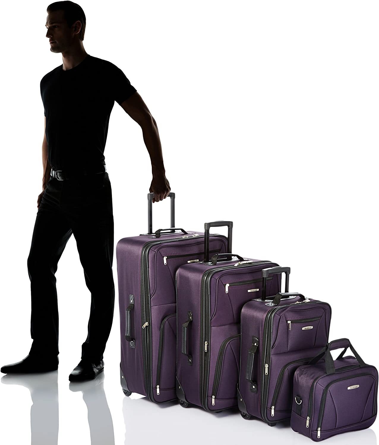 Rockland F32-charcoal, Juego De Equipaje, Carbón, Una Talla