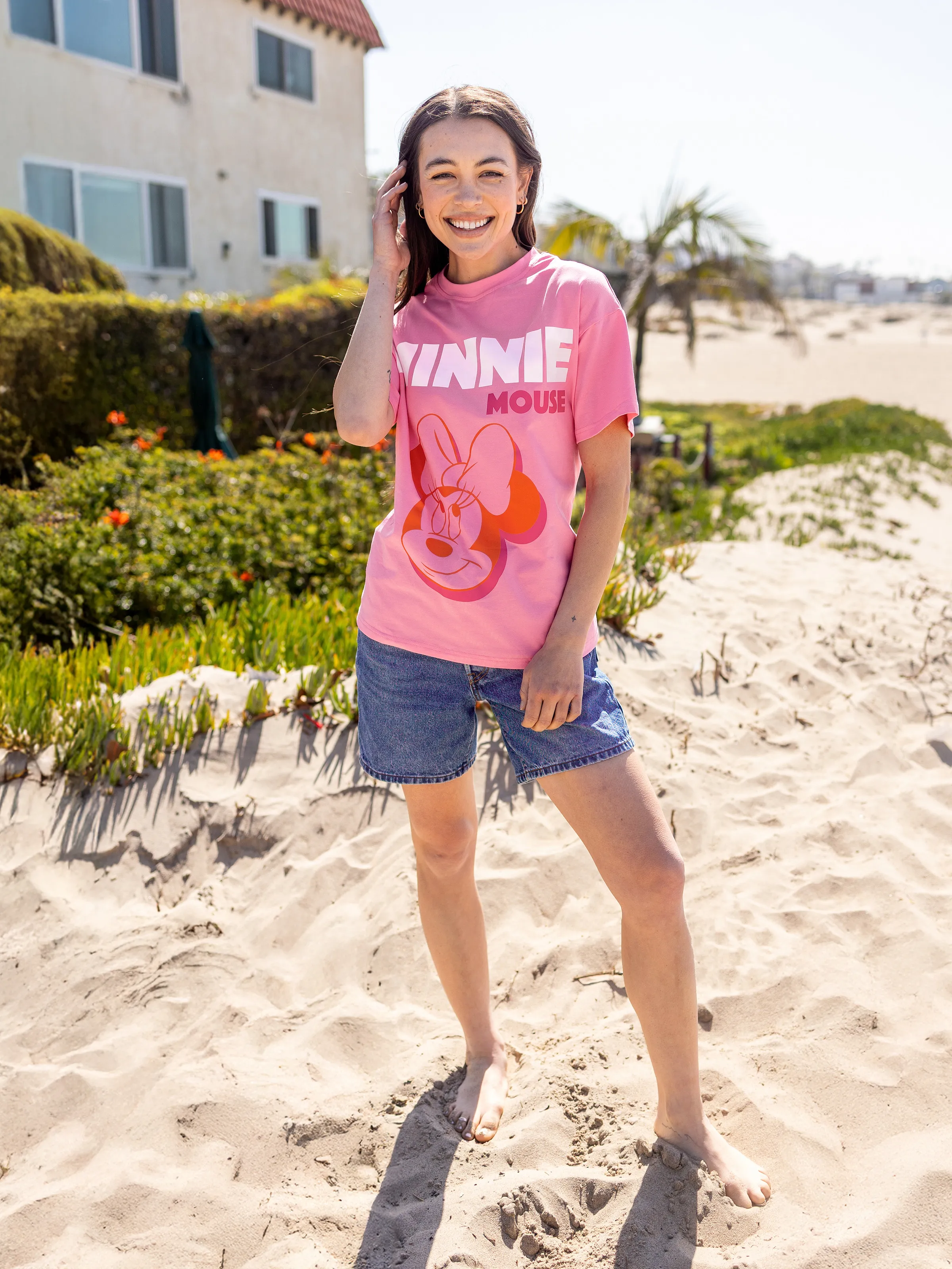 Family Matching Cotton Mickey Minnie Print Short-sleeves Top