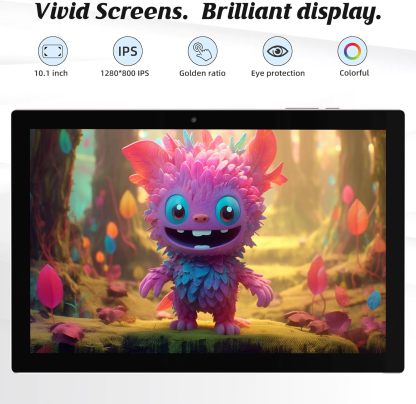 Tablet con teclado 2 en 1, Android 11, 10.1 pulgadas FHD, con teclado/mouse/funda/lápiz capacitivo/película templada, 64 GB+2 GB, Wi-Fi, cámara dual 8 MP, procesador quad core, batería 6,000 mAh, rosa
