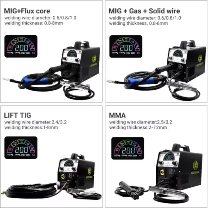 Soldadora 4 En 1 Hzxvogen Mig Gas No Gas Tig Mma 110v/220v