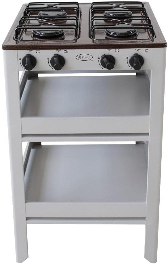 Fraga Parrilla de anaquel 4 quemadores P910 porcelanizada Azul