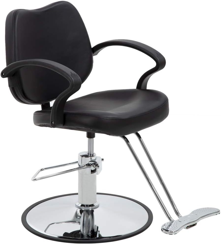BestSalon Styling Heavy Duty Hydraulic Pump Beauty Shampoo Barbering Chair for Hair Stylist Women Man, Black