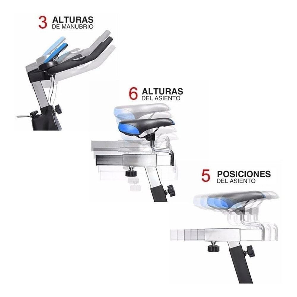 Bicicleta Spinning 18kg CENTURFIT Profesional Fija Uso Rudo