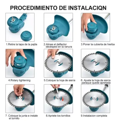 Desbrozadora Inalámbrica Electrica Podadora Cortadora Pasto