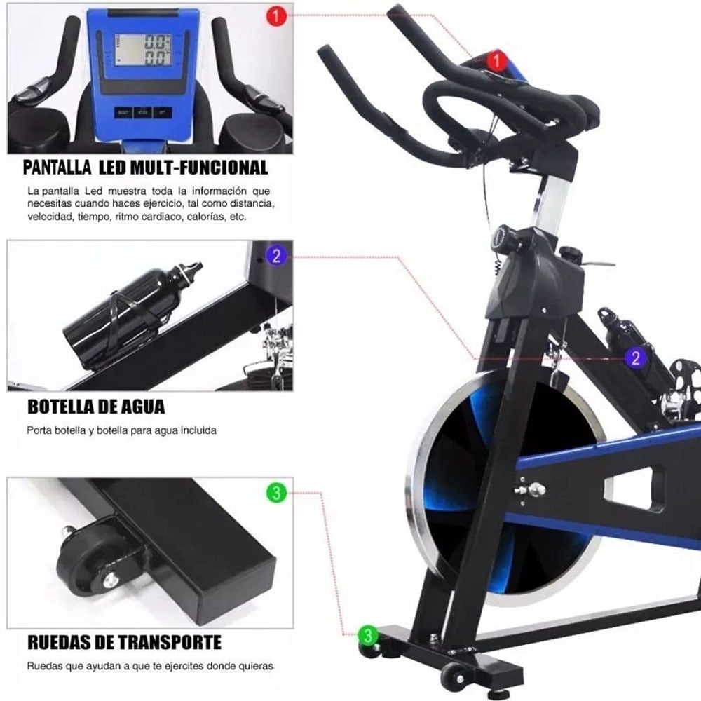 Bicicleta Spinning 18kg CENTURFIT Profesional Fija Uso Rudo