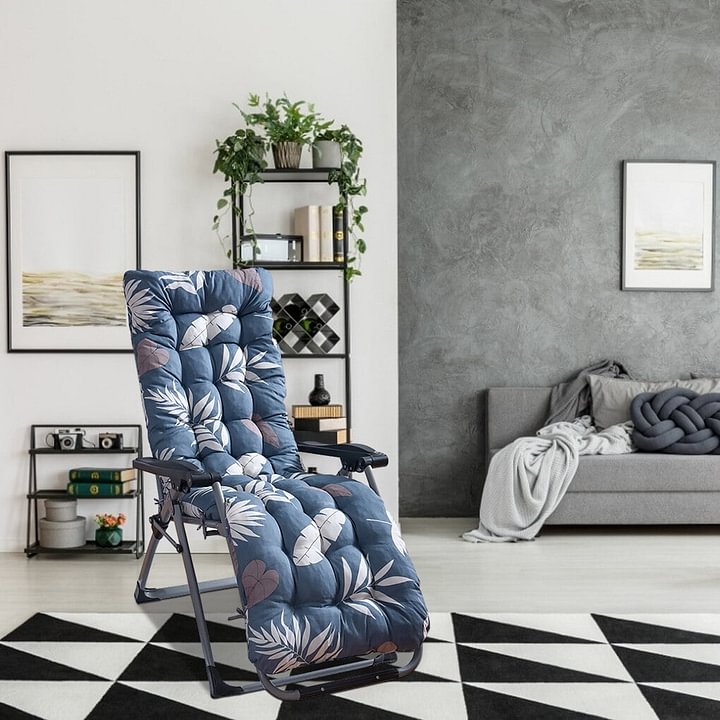 Cateissary Recliner Cushion Rocking Chair Pad Patio Mat Back Breathable Sun Outdoor Pads Lounger Seat Reclining Cushions for Decoración del hogar