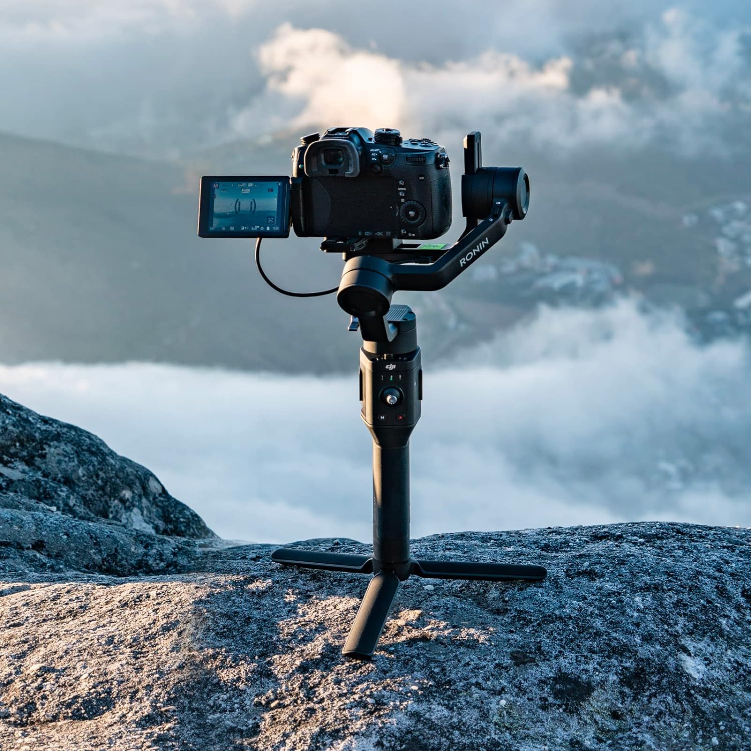 Dji Ronin-SC - Estabilizador de cámara, cardán de Mano de 3 Ejes para cámaras DSLR y sin Espejo, Carga útil de hasta 4.5 Libras, diseño Ligero, filmación cinemática, Color Negro