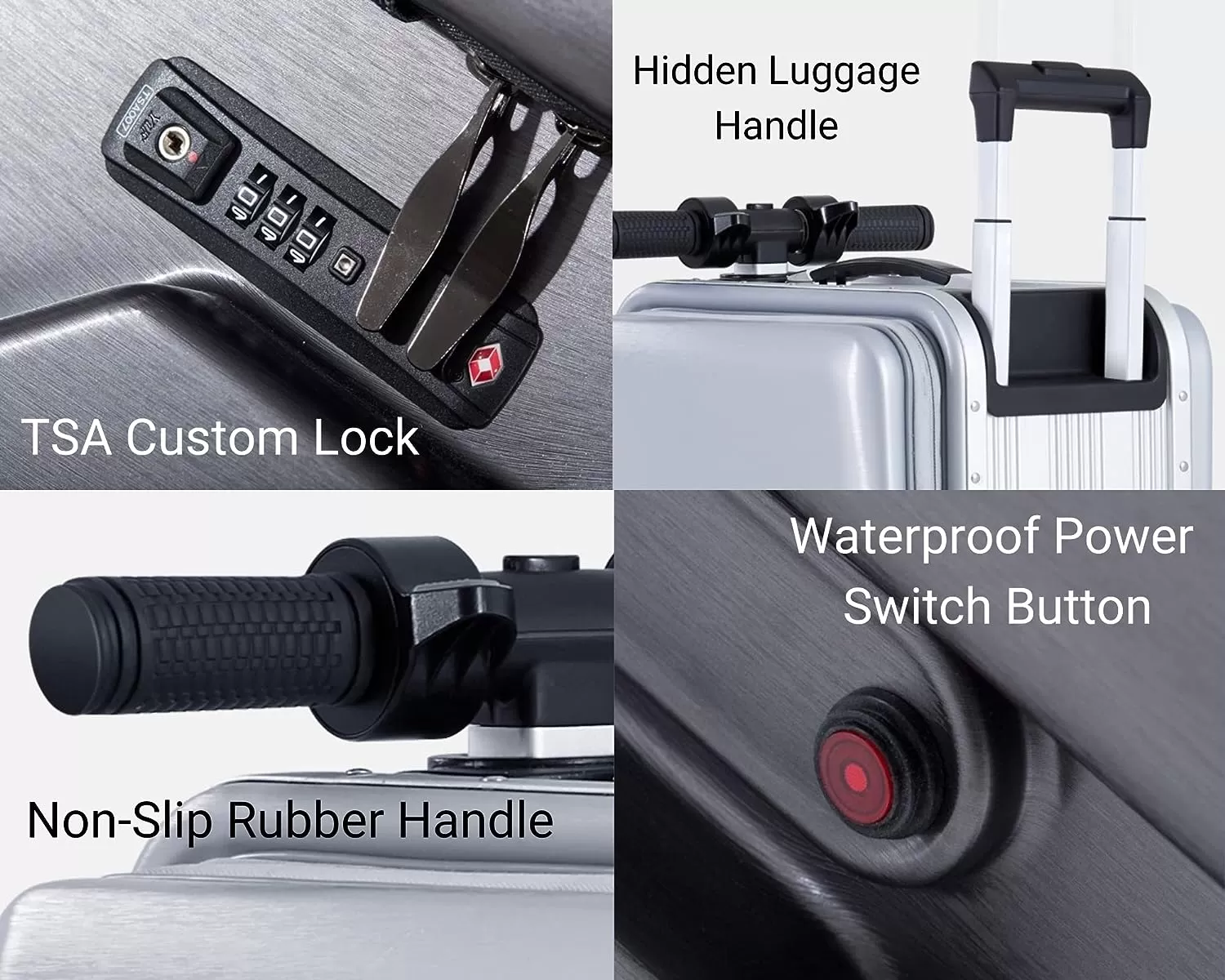 RYDEBOT PULEDRO II - MALETA DE MANO/EQUIPAJE MOTORIZADO INTELIGENTE PARA ADULTOS/NIÑOS