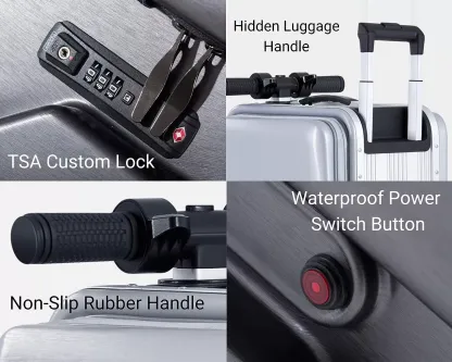 RYDEBOT PULEDRO II - MALETA DE MANO/EQUIPAJE MOTORIZADO INTELIGENTE PARA ADULTOS/NIÑOS