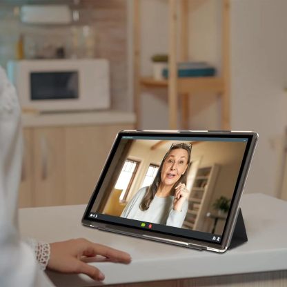 Tablet con teclado 2 en 1, Android 11, 10.1 pulgadas FHD, con teclado/mouse/funda/lápiz capacitivo/película templada, 64 GB+2 GB, Wi-Fi, cámara dual 8 MP, procesador quad core, batería 6,000 mAh, rosa