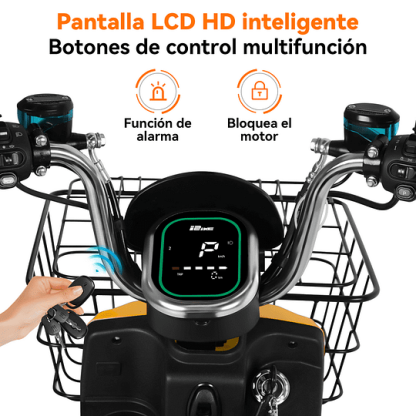 Motobici Eléctrica Honey Whale U7S Amarillo