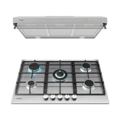 Combo Parrilla a Gas Teka Deluxe 75 + Campana Extractora