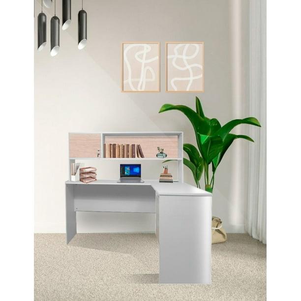 Escritorio En L Para Computadora SELINN Con Cajones