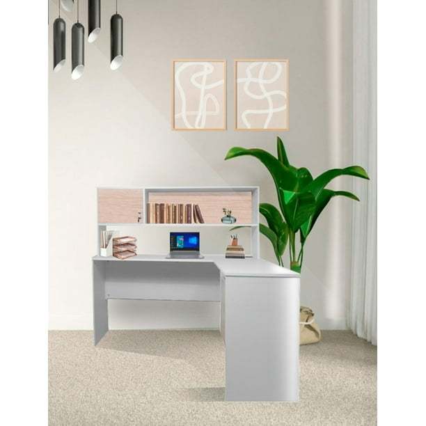 Escritorio En L Para Computadora SELINN Con Cajones