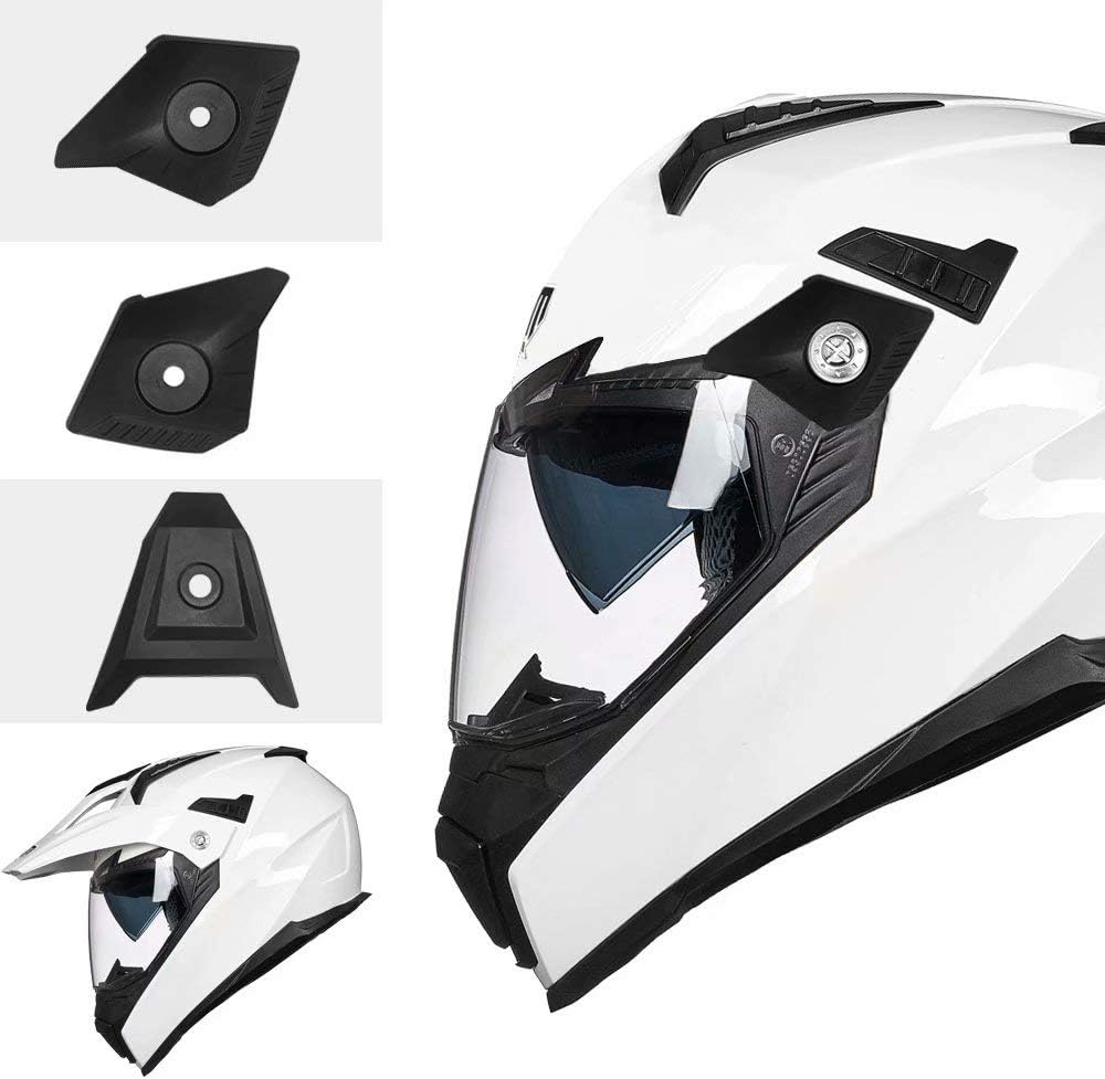 ILM - Casco deportivo doble para motocicleta, visor para el sol, casco para todoterreno, motocross, certificado por el DOT.