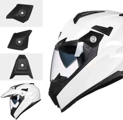 ILM - Casco deportivo doble para motocicleta, visor para el sol, casco para todoterreno, motocross, certificado por el DOT.