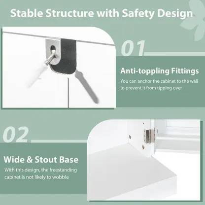 Despensa de cocina de estilo rústico de 41"