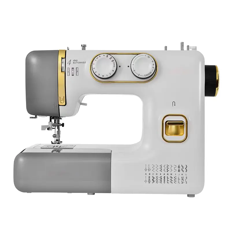 Multi-Purpose Electric Sewing Machine with Mixed Color Design, 110V-130V Operating Voltage, US Plug, Plug Powered - Portable Mini Sewing Machine for Locking Edges, Buttonholes, and Thick Fabric Stitching