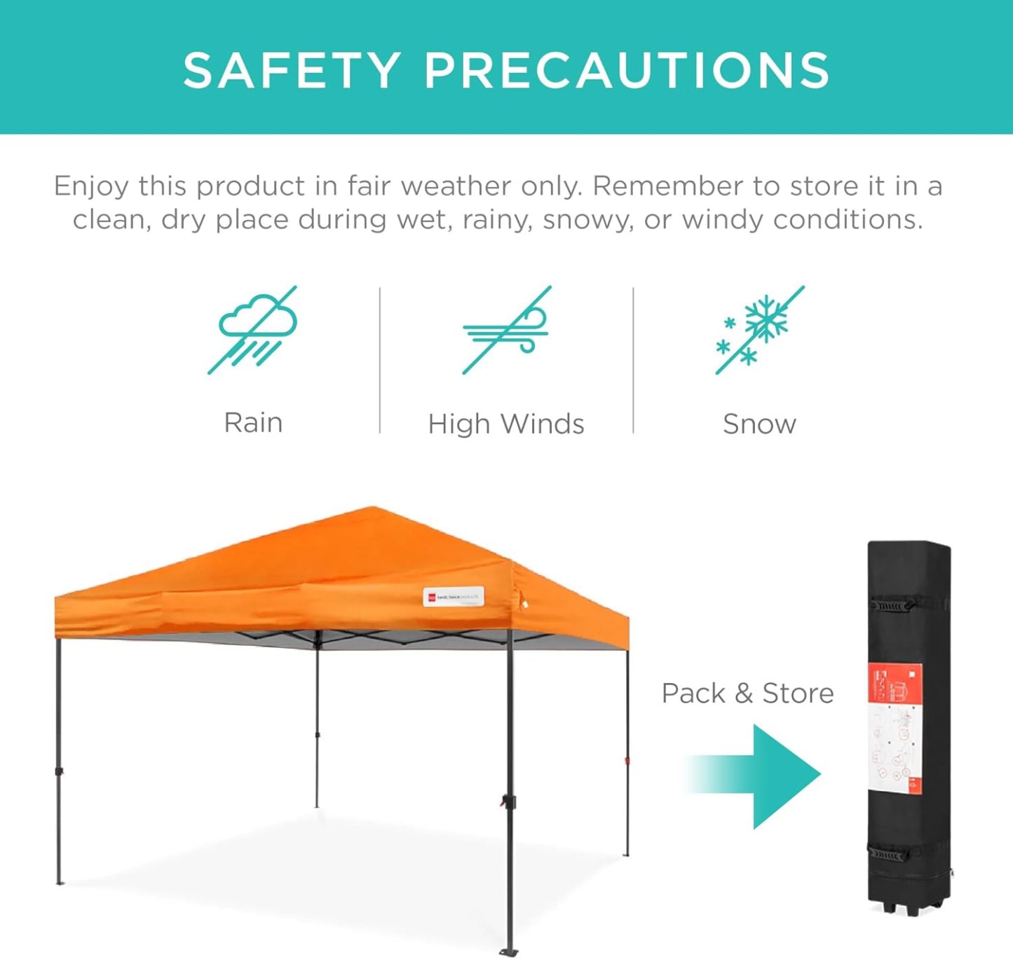 Best Choice Products - Toldo de armado fácil de 1 persona con un botón, tienda portátil e instantánea, funda, 3 x 3 metros, 4 bolsas de peso, color azul