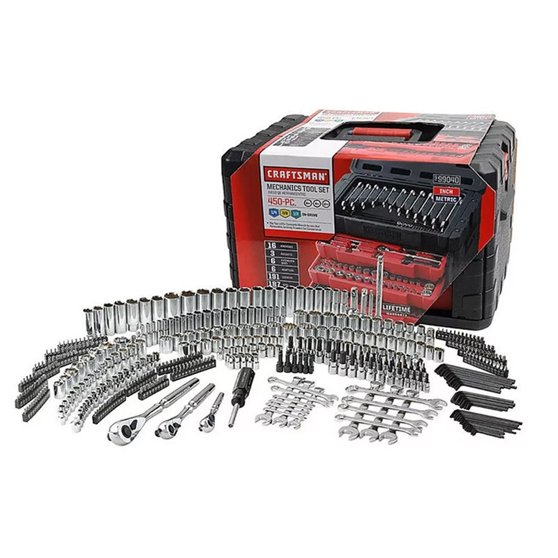 Caja Herramienta Mecanica Craftsman 450 Piezas 1/4 1/2 3/8