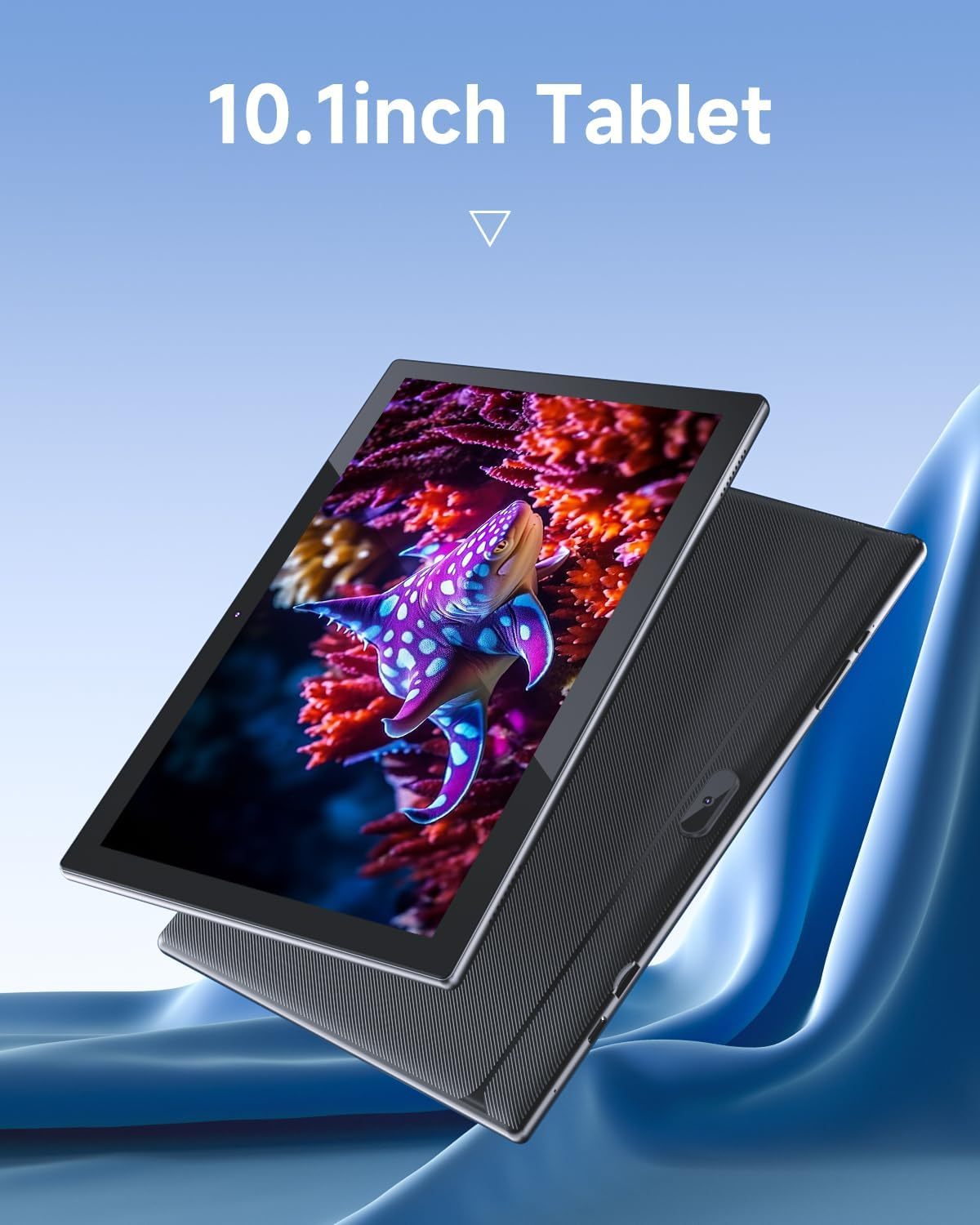 Tablet con teclado 2 en 1, Android 11, 10.1 pulgadas FHD, con teclado/mouse/funda/lápiz capacitivo/película templada, 64 GB+2 GB, Wi-Fi, cámara dual 8 MP, procesador quad core, batería 6,000 mAh, rosa