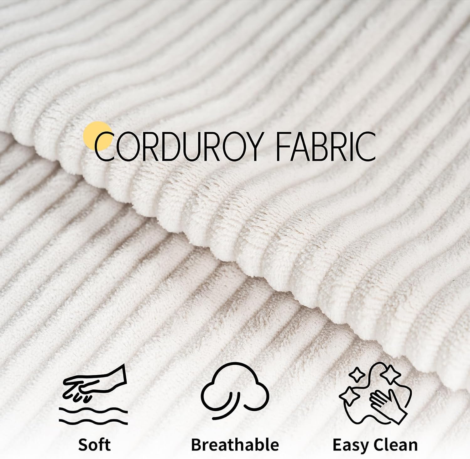 VanAcc Sofá de 89 pulgadas, cómodo sofá con asientos extra profundos, sofá de 3 plazas, sofá moderno, sofá para sala de estar, departamento, bouclé blanco