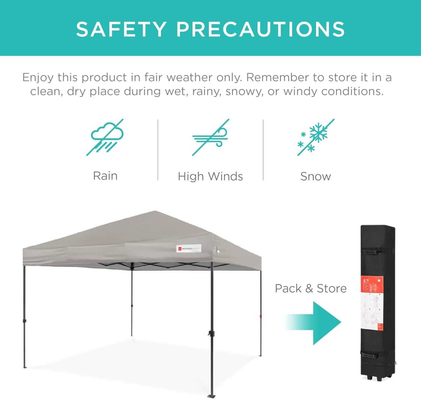 Best Choice Products - Toldo de armado fácil de 1 persona con un botón, tienda portátil e instantánea, funda, 3 x 3 metros, 4 bolsas de peso, color azul