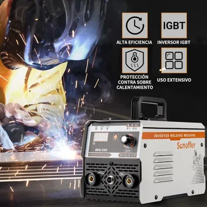 Soldadora portátil de doble voltaje 110/220V con inversor digital IGBT y pantalla digital LED