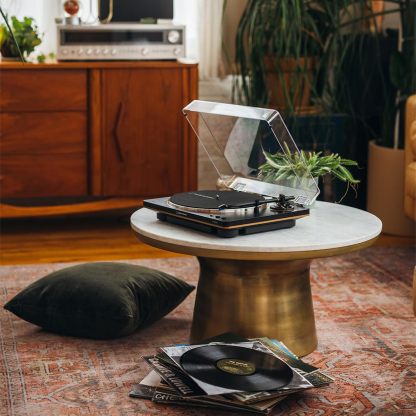 Audio-Technica AT-LP70XBT - Tocadiscos inalámbricos (Negro/Bronce)