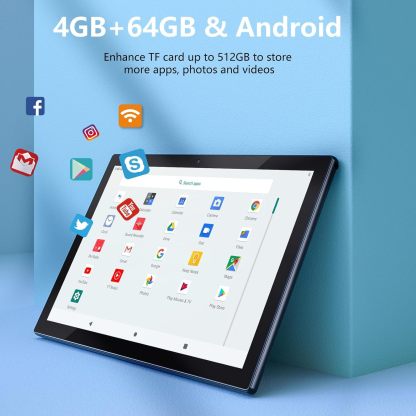 Tablet con teclado 2 en 1, Android 11, 10.1 pulgadas FHD, con teclado/mouse/funda/lápiz capacitivo/película templada, 64 GB+2 GB, Wi-Fi, cámara dual 8 MP, procesador quad core, batería 6,000 mAh, rosa
