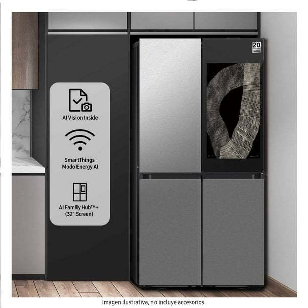 Refrigerador Samsung Bespoke 23 Pies Cúbicos French Door RF23DB9950QDEM