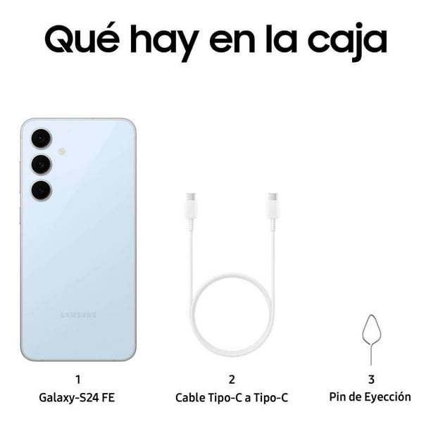 Smartphone SAMSUNG Galaxy S24FE Azul Desbloqueado 256GB