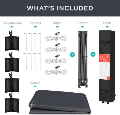 Best Choice Products - Toldo de armado fácil de 1 persona con un botón, tienda portátil e instantánea, funda, 3 x 3 metros, 4 bolsas de peso, color azul