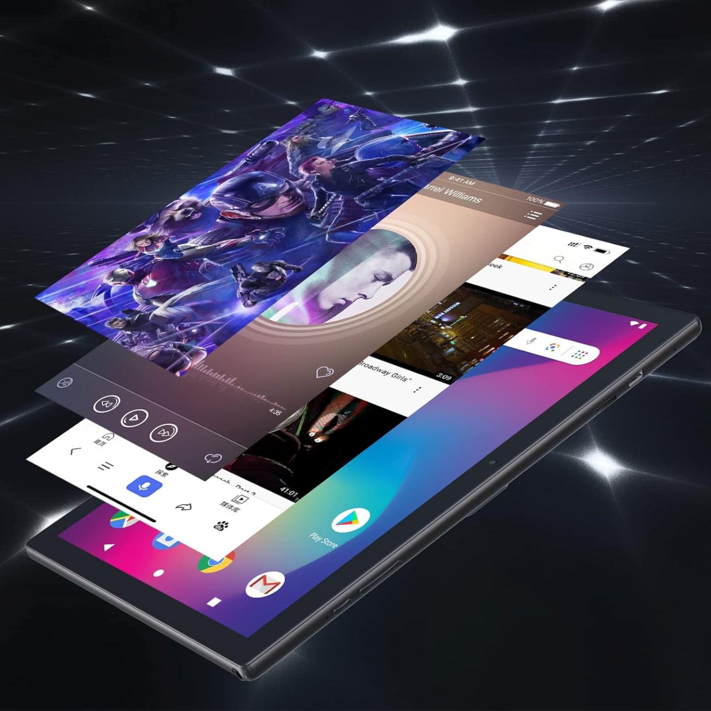 Tablet con teclado 2 en 1, Android 11, 10.1 pulgadas FHD, con teclado/mouse/funda/lápiz capacitivo/película templada, 64 GB+2 GB, Wi-Fi, cámara dual 8 MP, procesador quad core, batería 6,000 mAh, rosa